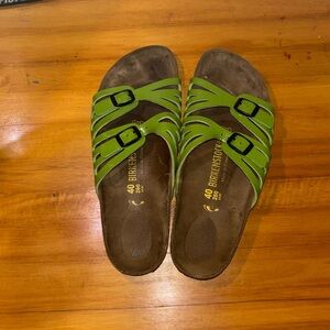 Birkenstock Green Sandals with Adjustable Straps